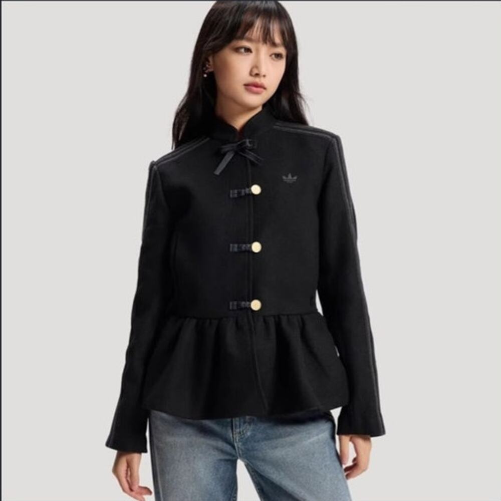 NEW Adidas Originals Chinese New Year Peplum Jacket Rare in Black
